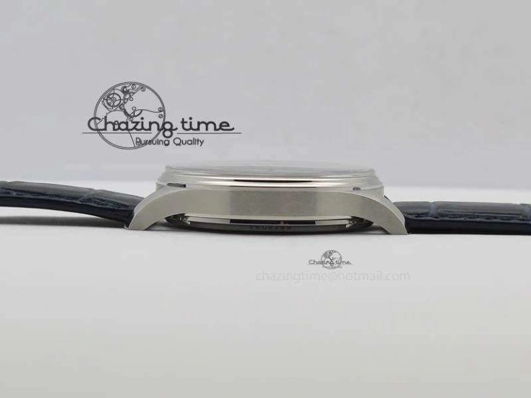 GoodFit Portuguese IW5444 SS Blue Dial On Blue Leather Strap A 7255