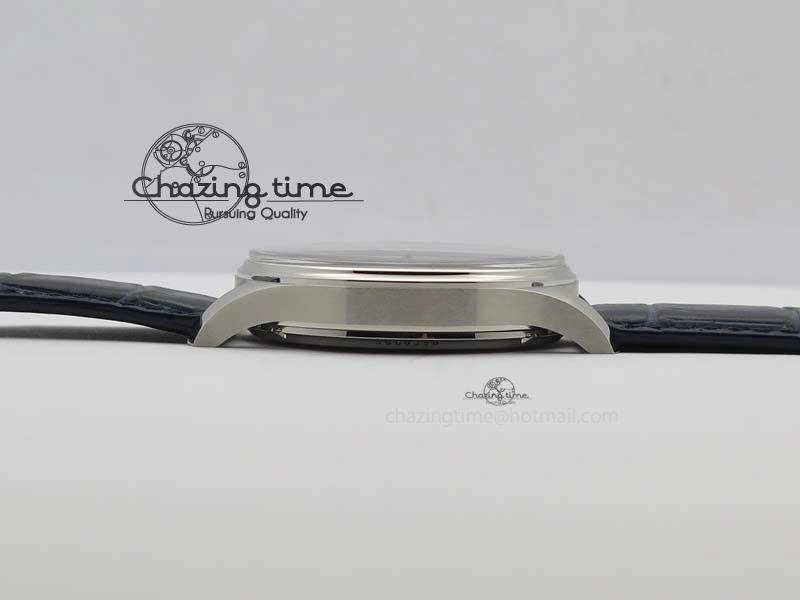 GoodFit Portuguese IW5444 SS Blue Dial On Blue Leather Strap A 7255
