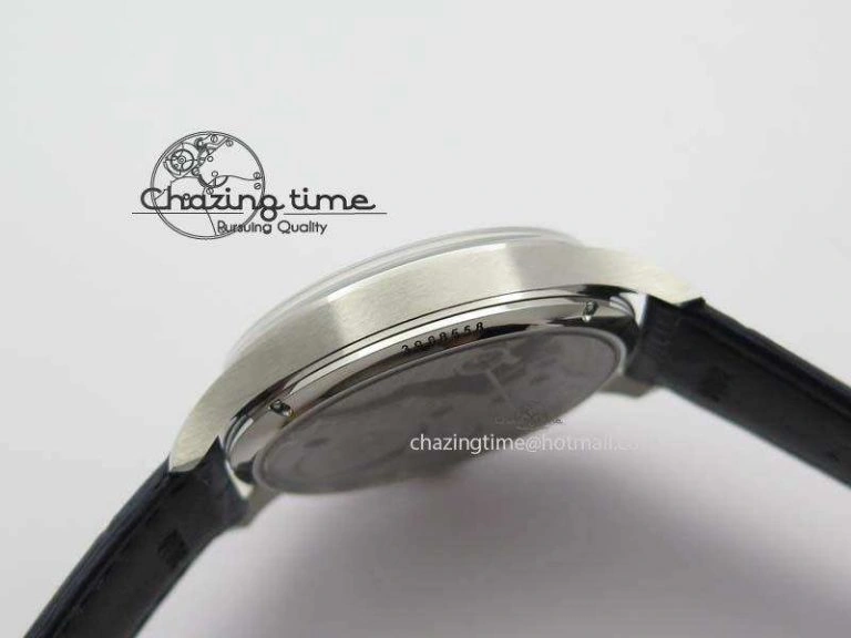 GoodFit Portuguese IW5444 SS Blue Dial On Blue Leather Strap A 7255