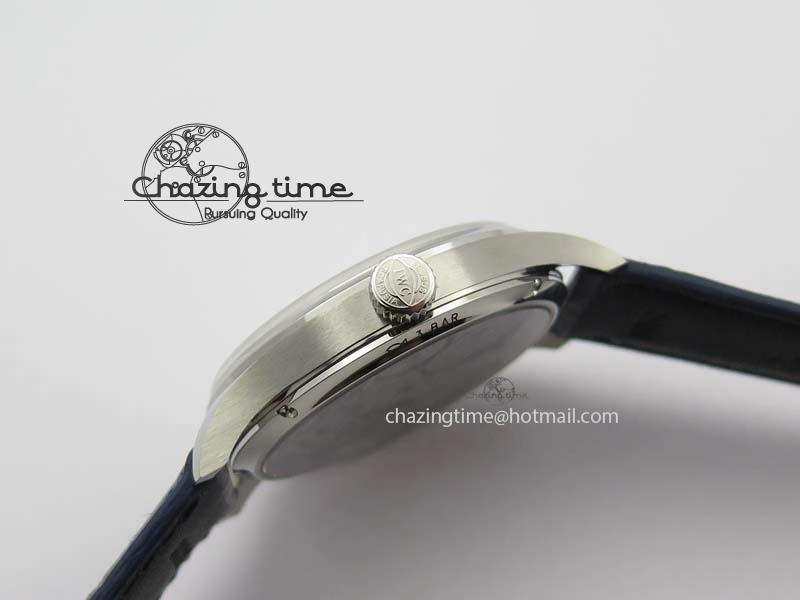 Portuguese IW5444 SS White Dial Blue Numbers On Blue Leather Strap A SportInspired 7258