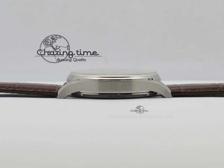 Portuguese IW5444 SS White Dial RG Numbers On Brown Leather Strap A WaterResistant 7256