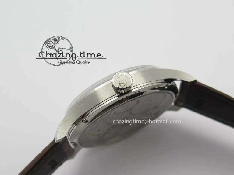 Portuguese IW5444 SS White Dial RG Numbers On Brown Leather Strap A WaterResistant 7256