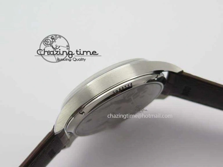 Portuguese IW5444 SS White Dial RG Numbers On Brown Leather Strap A WaterResistant 7256