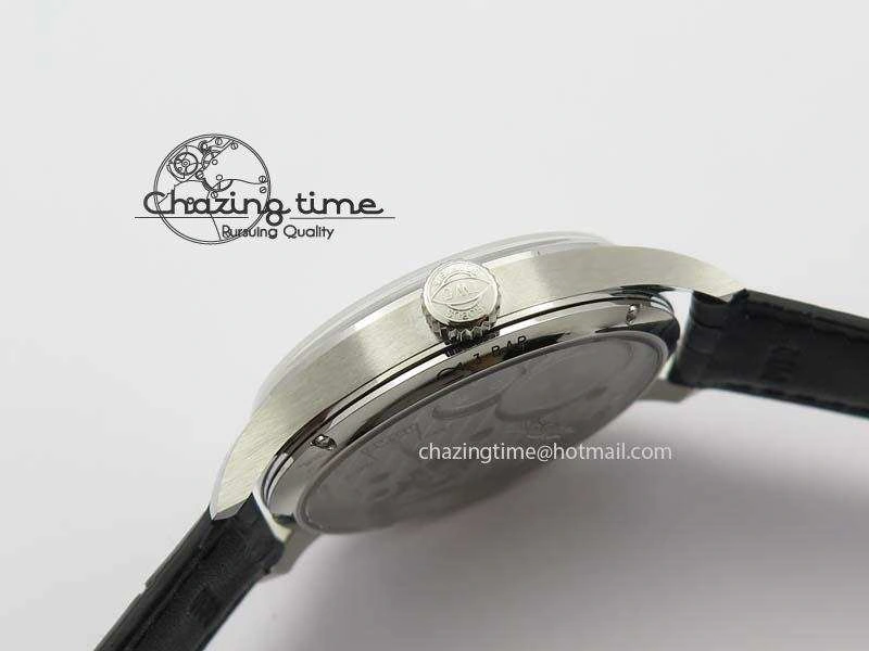 HighQuality Portuguese IW544404 SS Gray Dial On Black Leather Strap A 7259