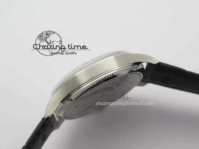 EyeCatching Portuguese IW544404 SS White Dial On Black Leather Strap A 7257