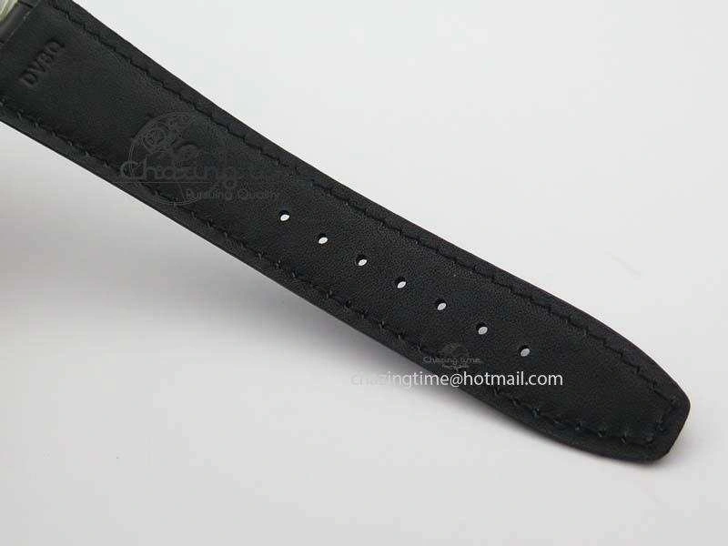 EyeCatching Portuguese IW544404 SS White Dial On Black Leather Strap A 7257