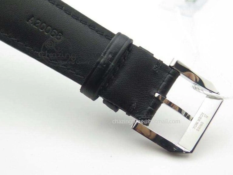 Supportive Portuguese IW545408 White Dial ZF 1:1 Best Edition On Dark Blue Leather Strap 7335