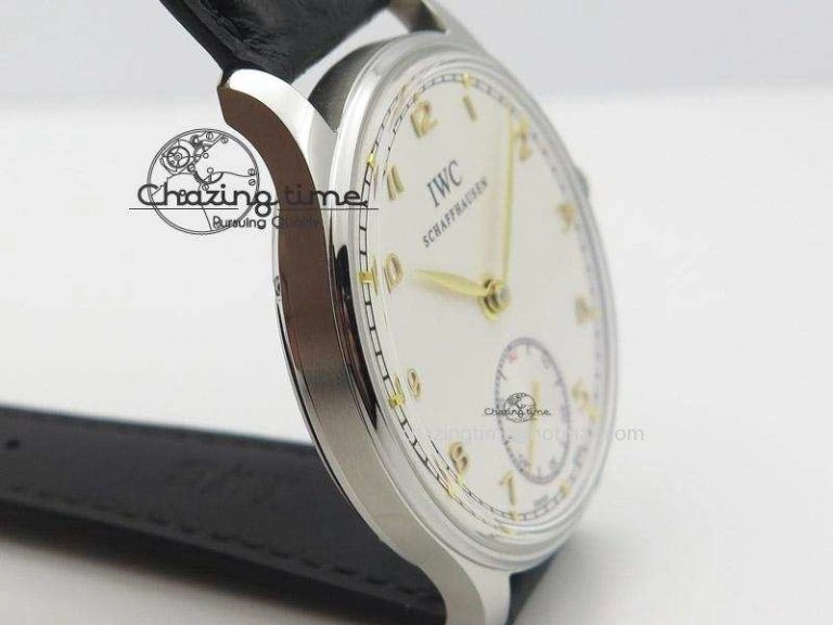 Supportive Portuguese IW545408 White Dial ZF 1:1 Best Edition On Dark Blue Leather Strap 7335