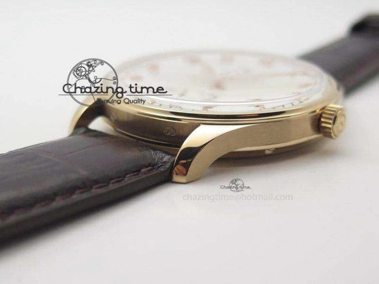 Portuguese IW545409 RG ZF 1:1 Best Edition White Dial On Brown Leather Strap A Comfortable 7336