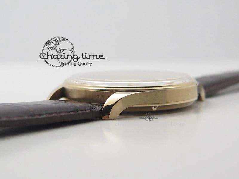 Portuguese IW545409 RG ZF 1:1 Best Edition White Dial On Brown Leather Strap A Comfortable 7336