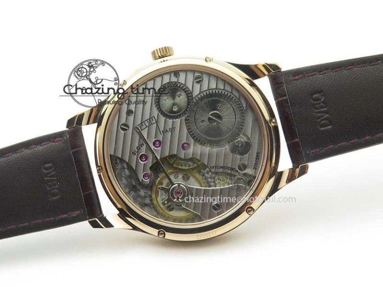 Portuguese IW545409 RG ZF 1:1 Best Edition White Dial On Brown Leather Strap A Comfortable 7336