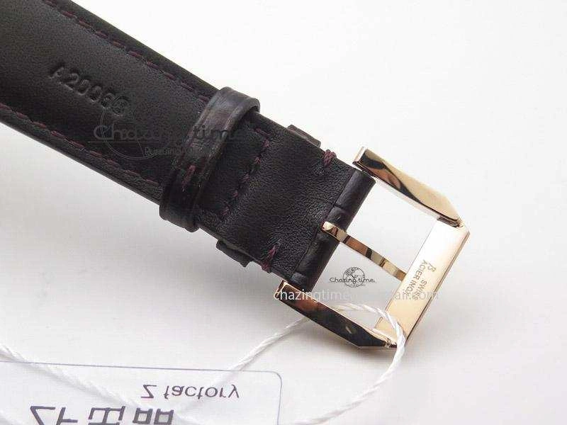 Portuguese IW545409 RG ZF 1:1 Best Edition White Dial On Brown Leather Strap A Comfortable 7336