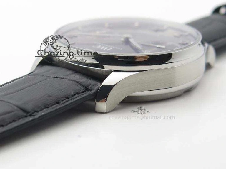Portuguese Real PR IW500106 ZF 1:1 Best Edition Grey Dial On Black Leather Strap A52010 V Unisex 7306