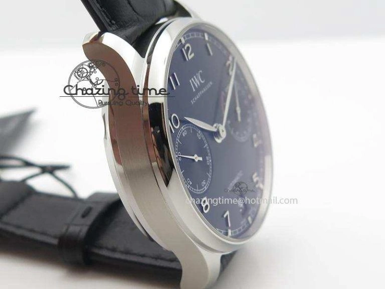 Portuguese Real PR IW500109 ZF 1:1 Best Edition Black Dial On Black Leather Strap A52010 V Timeless 7308