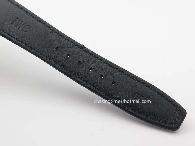 Portuguese Real PR IW500109 ZF 1:1 Best Edition Black Dial On Black Leather Strap A52010 V Timeless 7308