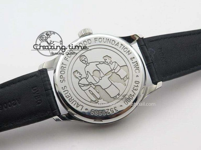 Portuguese Real PR IW500112 ZF 1:1 Laureus Edition On Black Leather Strap A Affordable 7369