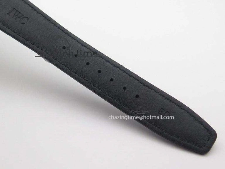 Resilient Portuguese Real PR IW500126 ZF 1:1 Best Edition Grey Red Dial On Black Leather Strap A52010 V 7333
