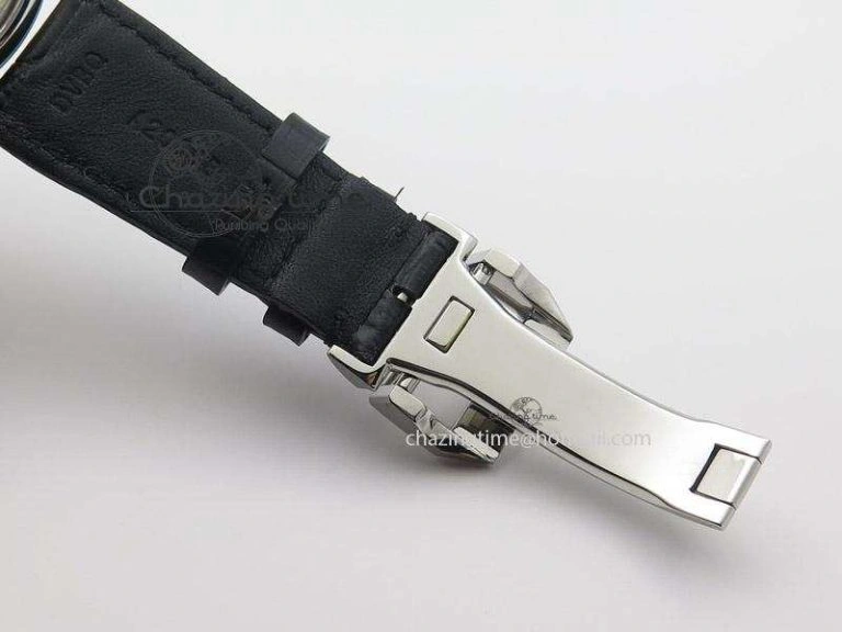 Resilient Portuguese Real PR IW500126 ZF 1:1 Best Edition Grey Red Dial On Black Leather Strap A52010 V 7333