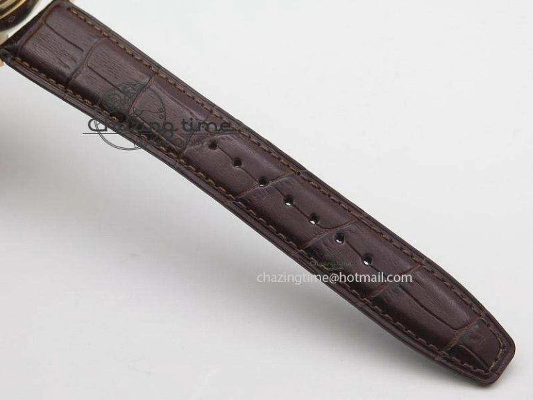 Portuguese Real PR IW500127 RG ZF 1:1 Best Edition Grey Red Dial On Brown Leather Strap A52010 V Chic 7331