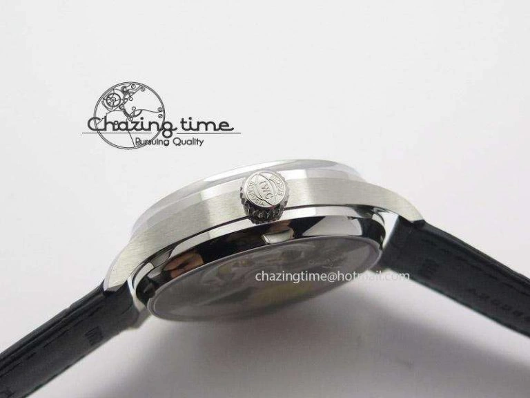 WrinkleFree Portuguese Real PR IW500127 ZF 1:1 Best Edition Gray Red Dial On Black Leather Strap A 7332