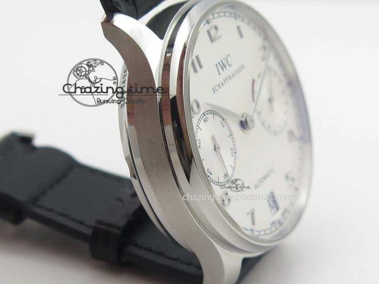 Portuguese Real PR IW500704 ZF 1:1 Best Edition On Black Leather Strap A Snug 7374
