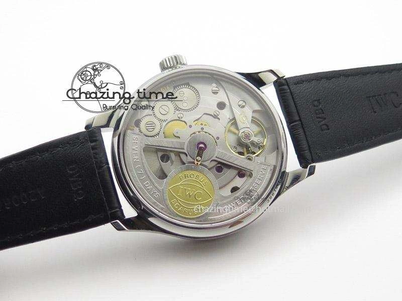 Portuguese Real PR IW500704 ZF 1:1 Best Edition On Black Leather Strap A Snug 7374