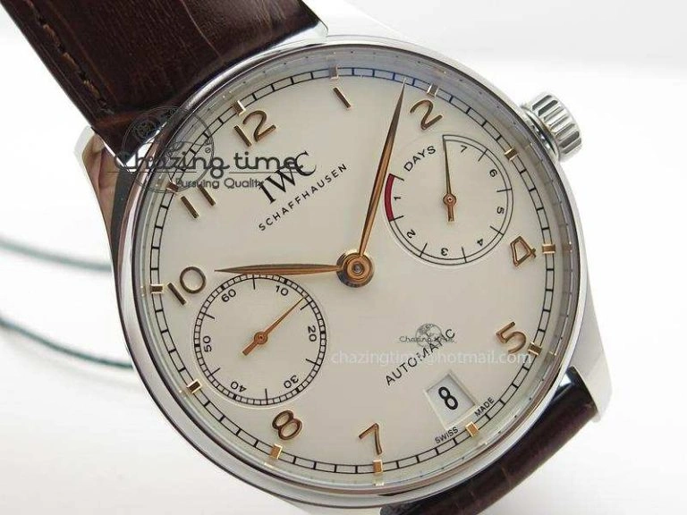 Portuguese Real PR IW500704 ZF 1:1 Best Edition On Brown Leather Strap A52010 V Thermal 7311