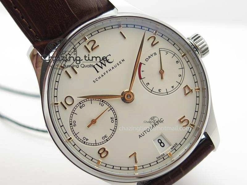 Portuguese Real PR IW500704 ZF 1:1 Best Edition On Brown Leather Strap A52010 V Thermal 7311
