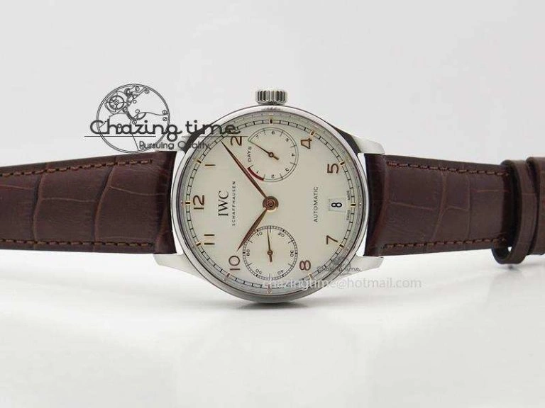 Portuguese Real PR IW500704 ZF 1:1 Best Edition On Brown Leather Strap A52010 V Thermal 7311