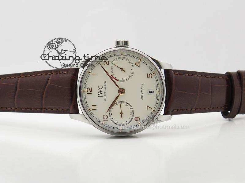 Portuguese Real PR IW500704 ZF 1:1 Best Edition On Brown Leather Strap A52010 V Thermal 7311