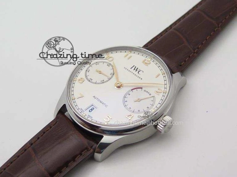 Portuguese Real PR IW500704 ZF 1:1 Best Edition On Brown Leather Strap A52010 V Thermal 7311