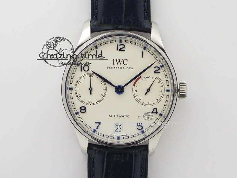 Portuguese Real PR IW500705 ZF 1:1 Best Edition On Blue Leather Strap A52010 V Snug 7310