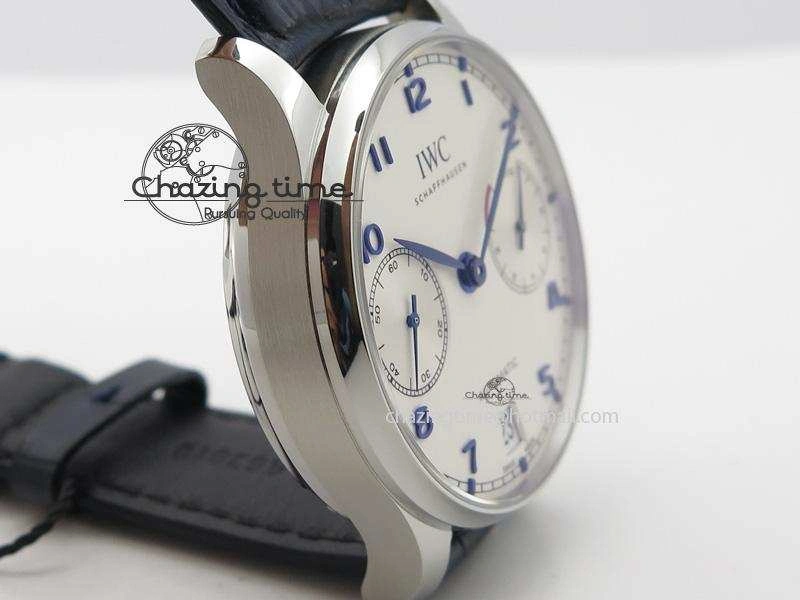 Portuguese Real PR IW500705 ZF 1:1 Best Edition On Blue Leather Strap A52010 V Snug 7310