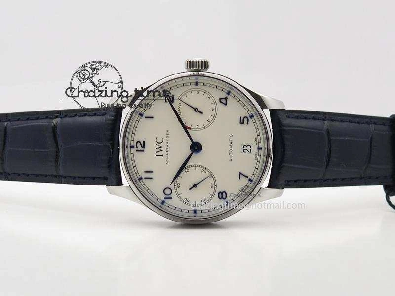 Portuguese Real PR IW500705 ZF 1:1 Best Edition On Blue Leather Strap A52010 V Snug 7310
