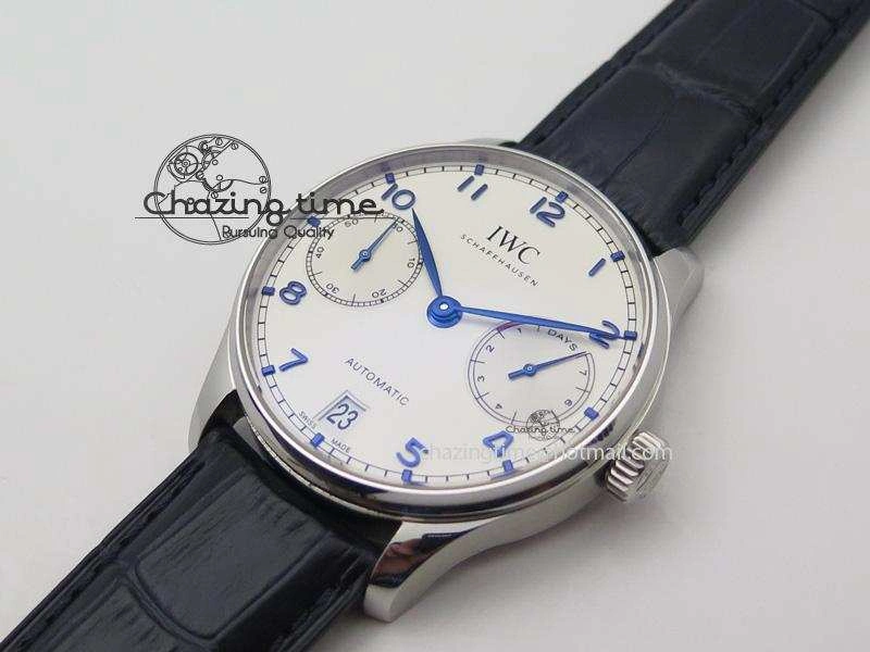 Portuguese Real PR IW500705 ZF 1:1 Best Edition On Blue Leather Strap A52010 V Snug 7310
