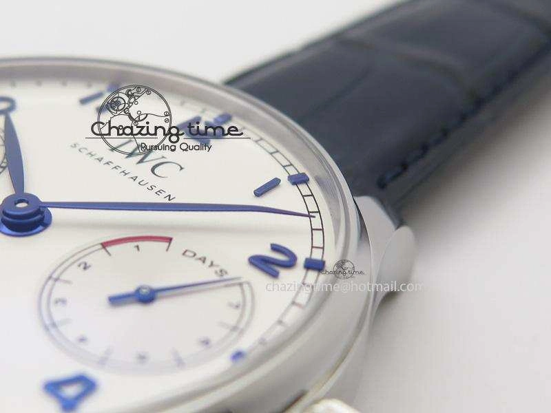 Portuguese Real PR IW500705 ZF 1:1 Best Edition On Blue Leather Strap A52010 V Snug 7310