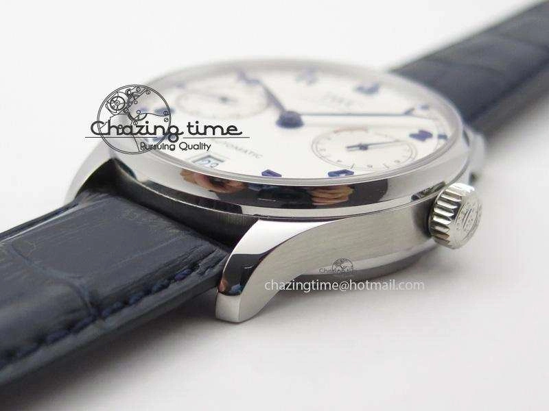 Portuguese Real PR IW500705 ZF 1:1 Best Edition On Blue Leather Strap A52010 V Snug 7310