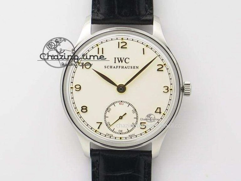 Portuguese Real PR IW500708 ZF 1:1 Best Edition Green Dial On Black Leather Strap A52010 V SmoothTexture 7260