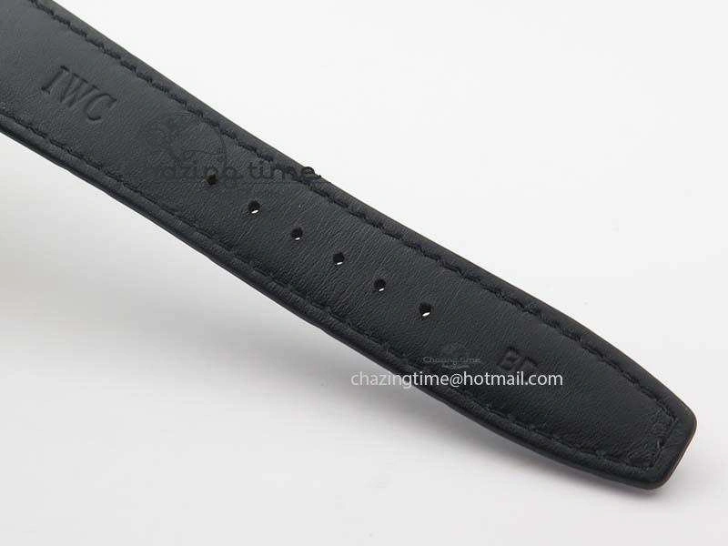 Portuguese Real PR IW500708 ZF 1:1 Best Edition Green Dial On Black Leather Strap A52010 V SmoothTexture 7260