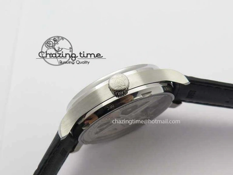 Portuguese Real PR IW500708 ZF 1:1 Best Edition Green Dial On Black Leather Strap A52010 V SmoothTexture 7260