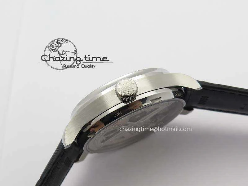 Portuguese Real PR IW500708 ZF 1:1 Best Edition Green Dial On Black Leather Strap A52010 V SmoothTexture 7260