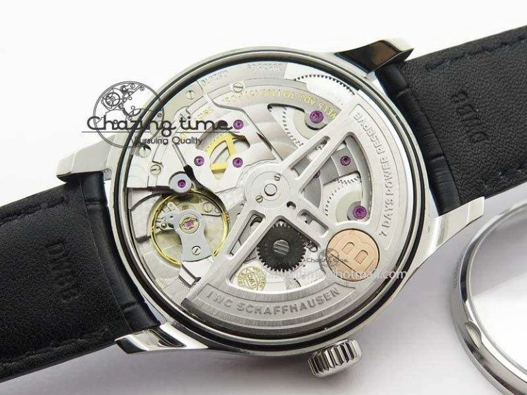Portuguese Real PR IW500708 ZF 1:1 Best Edition Green Dial On Black Leather Strap A52010 V SmoothTexture 7260
