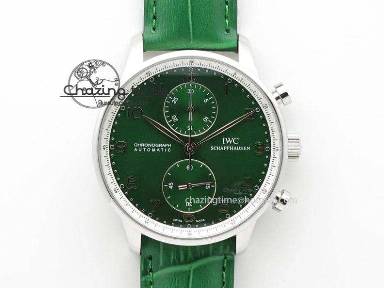 Portuguese Real PR RG IW500701 ZF 1:1 Best Edition On Brown Leather Strap A52010 V SoftTouch 7302
