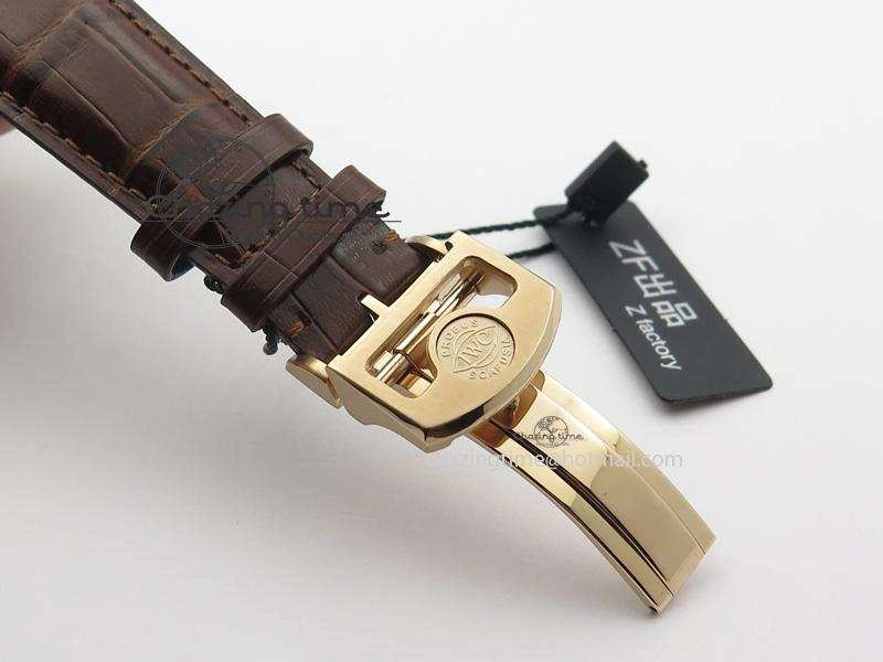 WaterResistant Portuguese Real PR RG IW500702 ZF 1:1 Best Edition On Brown Leather Strap A52010 V 7303