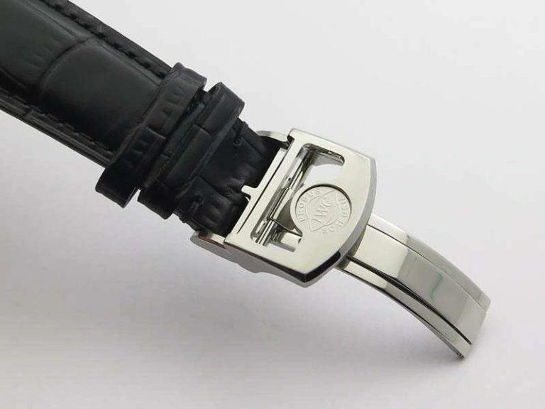 Functional Portuguese Real PR Real Annual Calendar IW5035 YLF 1:1 Best Edition Black Dial On Leather Strap A 7240