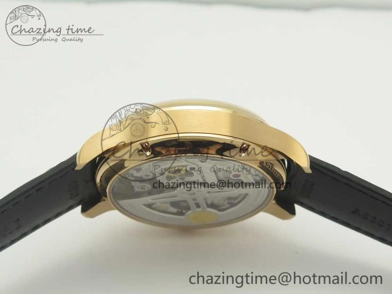 Portuguese Real PR Real Annual Calendar IW503501 RG ZF 1:1 Best Edition White Dial on Black Leather Strap A Neat 7150