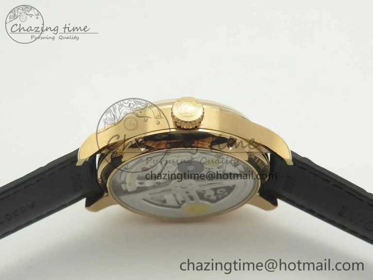 Portuguese Real PR Real Annual Calendar IW503501 RG ZF 1:1 Best Edition White Dial on Black Leather Strap A Neat 7150