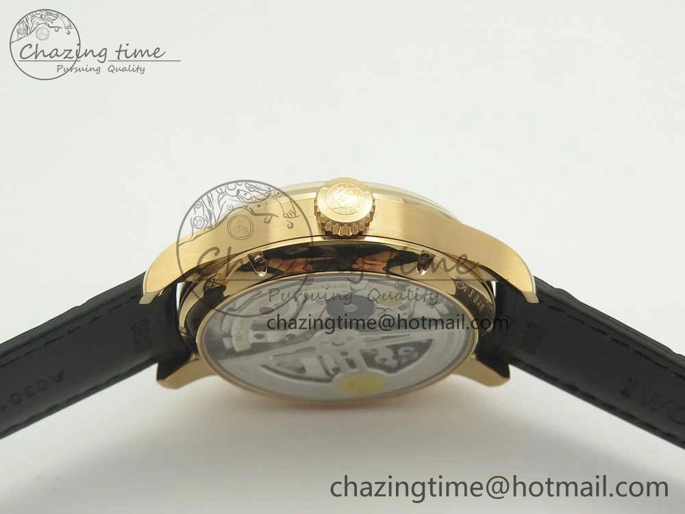 Portuguese Real PR Real Annual Calendar IW503501 RG ZF 1:1 Best Edition White Dial on Black Leather Strap A Neat 7150