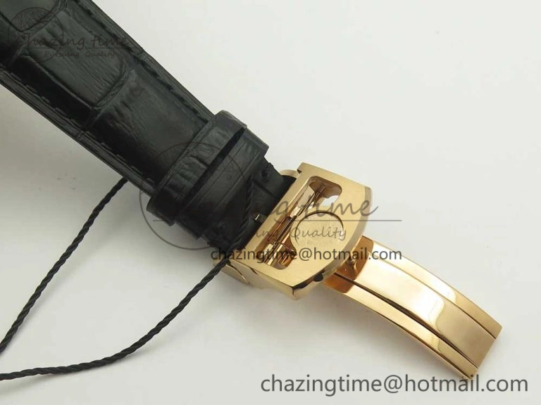 Portuguese Real PR Real Annual Calendar IW503501 RG ZF 1:1 Best Edition White Dial on Black Leather Strap A Neat 7150