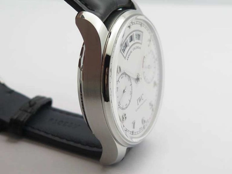 Portuguese Real PR Real Annual Calendar IW503501 YLF 1:1 Best Edition White Dial On Leather Strap A Unisex 7241